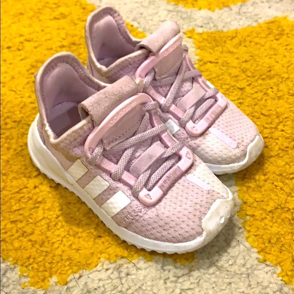 Purple adidas toddler sneakers size 5